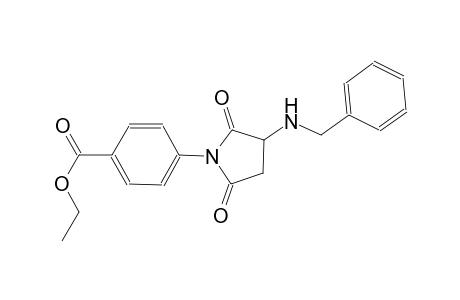 benzoic acid, 4-[2,5-dioxo-3-[(phenylmethyl)amino]-1-pyrrolidinyl]-, ethyl ester