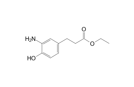 3-amino-4-hydroxyhydrocinnamic acid, ethyl ester