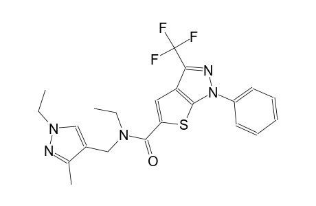 1H-thieno[2,3-c]pyrazole-5-carboxamide, N-ethyl-N-[(1-ethyl-3-methyl-1H-pyrazol-4-yl)methyl]-1-phenyl-3-(trifluoromethyl)-