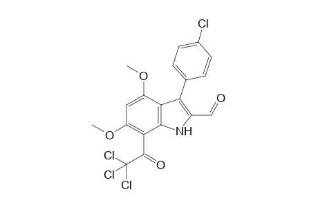 3-(4-Chlorophenyl)-2-formyl-4,6-dimethoxy-7-trichloroacetylindole