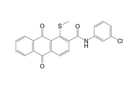 N-(3-chlorophenyl)-1-(methylthio)-9,10-dioxo-2-anthracenecarboxamide