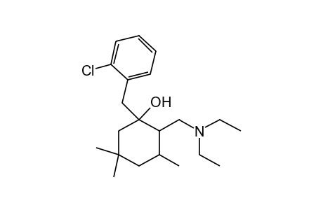 1-(o-CHLOROBENZYL)-2-[(DIETHYLAMINO)METHYL]-3,5,5-TRIMETHYLCYCLOHEXANOL