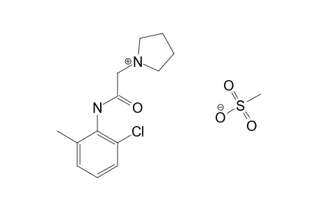 6'-chloro-1-pyrrolidineaceto-o-toluidide, methanesulfonate(1:1)
