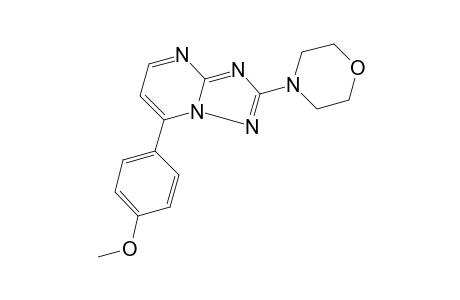7-(p-METHOXYPHENYL)-2-MORPHOLINO-s-TRIAZOLO[1,5-a]PYRIMIDINE