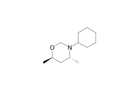 trans-3-CYCLOHEXYL-4,6-DIMETHYL-TETRAHYDRO-1,3-OXAZINE
