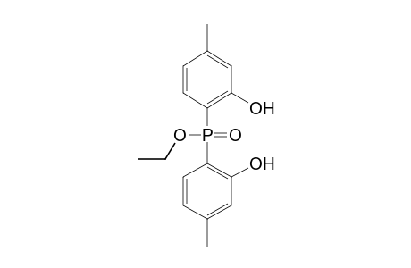 bis(2-hydroxy-p-tolyl)phosphinic acid, ethyl ester