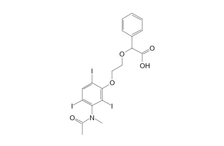{2-[3-(N-methylacetmido)-2,4,6-triiodophenoxy]ethoxy}phenylacetic acid