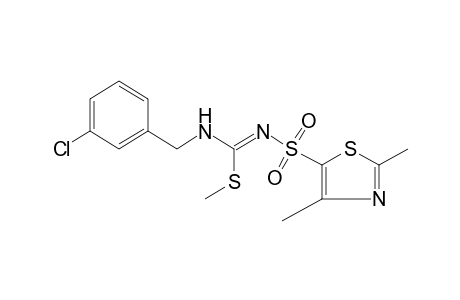 3-(m-chlorobenzyl)-1-[(2,4-dimethyl-5-thiazolyl]-2-methyl-2-thiopseudourea