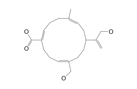 (3E,7Z,11Z)-17,20-DIHYDROXY-CEMBRA-3,7,11,15-TETRAEN-19-OIC-ACID