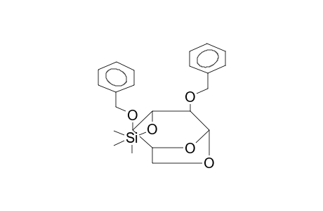 1,6-ANHYDRO-2,4-DI-O-BENZYL-3-O-TRIMETHYLSILYL-BETA-D-GLUCOPYRANOSE