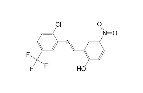 2-((E)-([2-Chloro-5-(trifluoromethyl)phenyl]imino)methyl)-4-nitrophenol