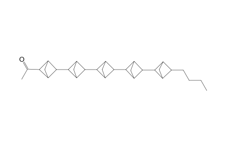 3-Acetyl-3""-n-butyl[5]staffane
