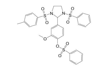 2-Methoxy-4-[1-[(4-methylphenyl)sulfonyl]-3-(phenylsulfonyl)-2-imidazolidinyl]phenyl benzenesulfonate