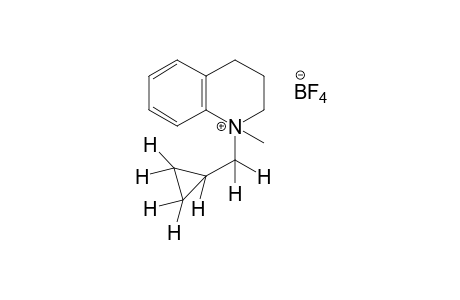 1-(cyclopropylmethyl)-1-methyl-1,2,3,4-tetrahydroquinolinium tetrafluoroborate(1-)