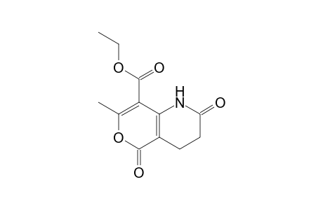 2H-Pyrano[4,3-b]pyridine-8-carboxylic acid, 1,3,4,5-tetrahydro-7-methyl-2,5-dioxo-, ethyl ester