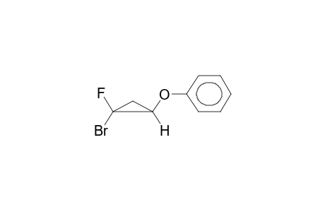 Benzene, [(2-bromo-2-fluorocyclopropyl)oxy]-