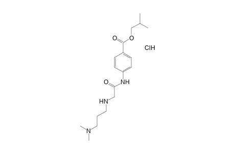 p-(([3-(dimethylamino)propyl]amino}acetamido}benzoic acid, isobutyl ester, hydrochloride