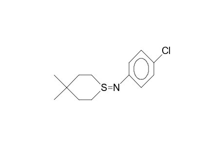 1-(4-chlorophenyl)imino-4,4-dimethylthiane