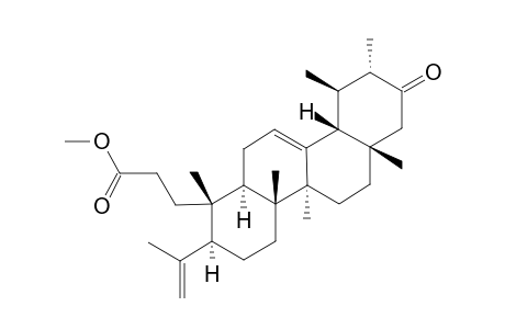 21-OXO-3,4-SECO-URSAN-4(23),12-DIEN-3-OIC-ACID-METHYLESTER