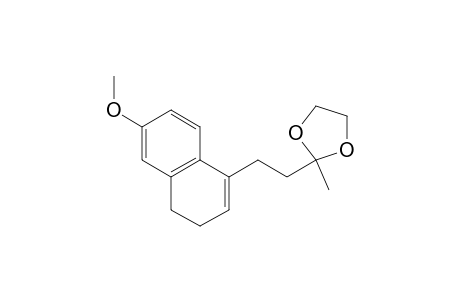 2,2-ETHYLENEDIOXY-4-(6'-METHOXY-3',4'-DIHYDRONAPHTHALEN-1'-YL)-BUTANE