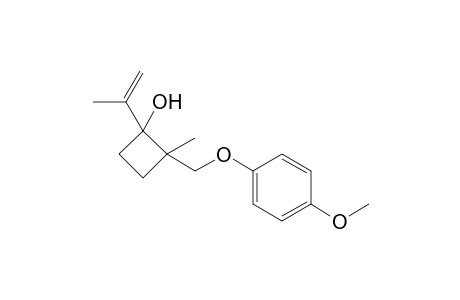 1-Isopropenyl-2-[(4-methoxyphenoxy)methyl]-2-methyl-cyclobutanol