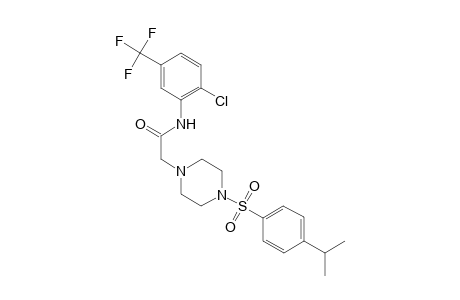 1-piperazineacetamide, N-[2-chloro-5-(trifluoromethyl)phenyl]-4-[[4-(1-methylethyl)phenyl]sulfonyl]-