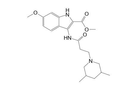 methyl 3-{[3-(3,5-dimethyl-1-piperidinyl)propanoyl]amino}-6-methoxy-1H-indole-2-carboxylate