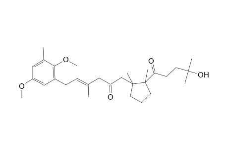 (4E)-6-(2,5-Dimethoxy-3-methylphenyl)-1-[2-(4-hydroxy-4-methylpentanoyl)-1,2-dimethylcyclopentyl]-4-methyl-4-hexen-2-one
