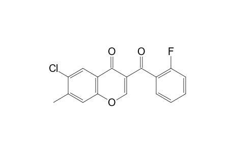 6-chloro-3-(2-fluorobenzoyl)-7-methyl-4H-chromen-4-one