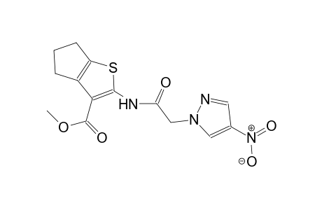 methyl 2-{[(4-nitro-1H-pyrazol-1-yl)acetyl]amino}-5,6-dihydro-4H-cyclopenta[b]thiophene-3-carboxylate