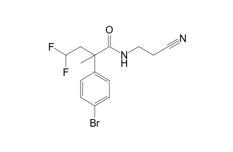 2-(4-Bromophenyl)-N-(2-cyanoethyl)-4,4-difluoro-2-methylbutanamide