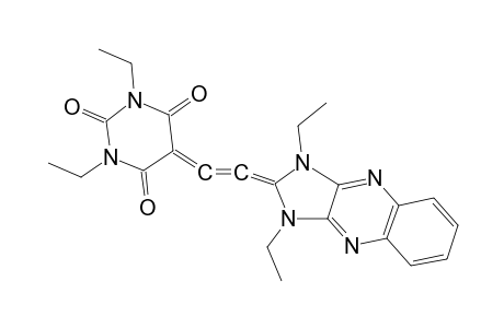 2,4,6(1H,3H,5H)-pyrimidinetrione, 5-[2-(1,3-diethyl-1,3-dihydro-2H-imidazo[4,5-b]quinoxalin-2-ylidene)ethenylidene]-1,3-diethyl-