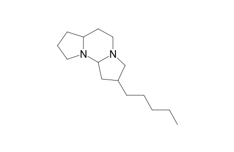 6-Pentylperhydrobispyrrolo[2,1-b:2',1'-f]pyrimidine (tetraponerine)