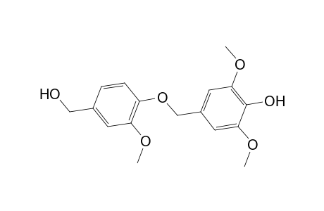 3,5-Dimethoxy-4-hydroxy-benzyl 2'-methoxy-4'-hydroxymethyl-phenyl ether