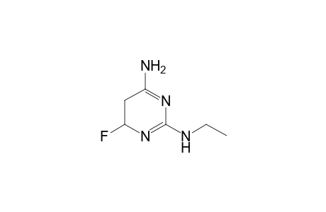 4-Amino-2-ethylamino-6-fluoro-5,6-dihydropyrimidine