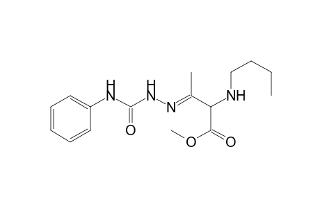 Methyl 3-[(anilinocarbonyl)hydrazono]-2-(butylamino)butanoate