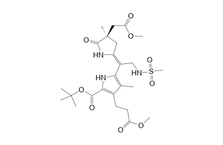 (2R,4E)-9-tert-Butoxycarbonyl-5-methylsulfonylamidomethyl-8-(2-methoxycarbonylethyl)-2-methoxycarbonylmethyl-2,7-dimethyl-2,3-dihydrodipyrrin-1(10)-one