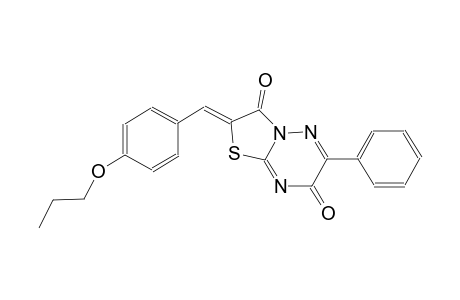 7H-thiazolo[3,2-b][1,2,4]triazine-3,7(2H)-dione, 6-phenyl-2-[(4-propoxyphenyl)methylene]-, (2Z)-