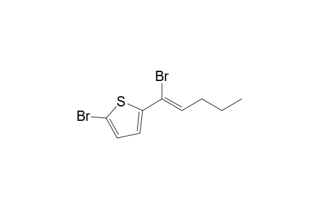 2-Bromo-5-(1-bromopent-1-enyl)thiophene