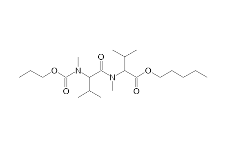 Valylvaline, N,N'-dimethyl-N-propoxycarbonyl-, pentyl ester