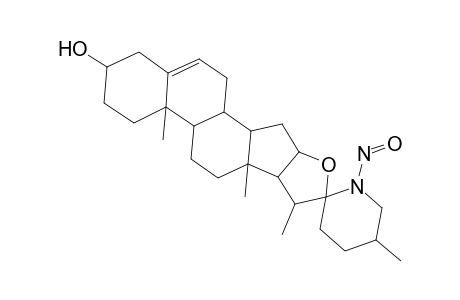 N-Nitrososolasodine(25R)-N-nitroso-22.alpha.-N-spirosol-5-en-3.beta.-ol