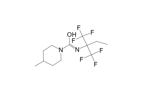N-[(Z)-1,1-bis(trifluoromethyl)propyl]-4-methyl-1-piperidinecarboximidic acid