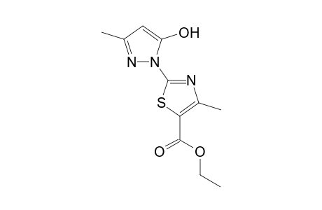 ethyl 2-(5-hydroxy-3-methyl-1H-pyrazol-1-yl)-4-methyl-1,3-thiazole-5-carboxylate