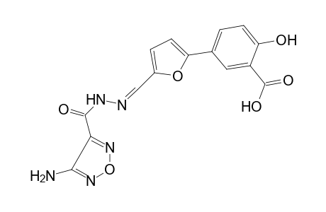 5-[5-({[(4-amino-1,2,5-oxadiazol-3-yl)carbonyl]hydrazono}methyl)-2-furyl]-2-hydroxybenzoic acid