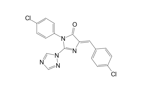 (5Z)-3-(4-chlorophenyl)-5-[(4-chlorophenyl)methylene]-2-(1,2,4-triazol-1-yl)imidazol-4-one