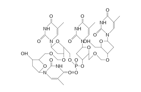 5'-O-(3'-O-Thymidinylmethyl)-3'-O-thymidinyl 3'-O-(5'-O-thymidinylmethyl)-5'-O-thymidinyl phosphate anion