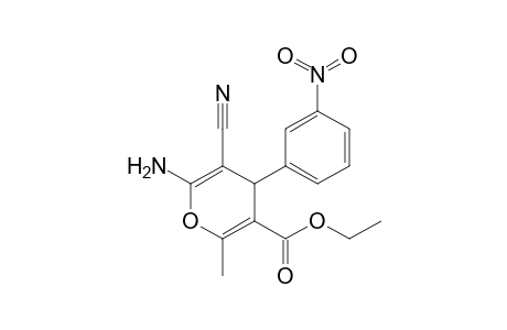 6-amino-5-cyano-2-methyl-4-(3-nitrophenyl)-4H-pyran-3-carboxylic acid ethyl ester