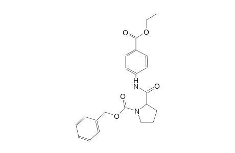 1-Pyrrolidinecarboxylic acid, 2-[[[4-(ethoxycarbonyl)phenyl]amino]carbonyl]-, phenylmethyl ester