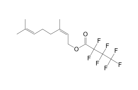 Nerol, heptafluorobutyrate