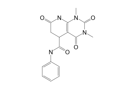 1,3-Dimethyl-2,4,7-trioxo-N-phenyl-1,2,3,4,5,6,7,8-octahydropyrido[2,3-d]pyrimidine-5-carboxamide